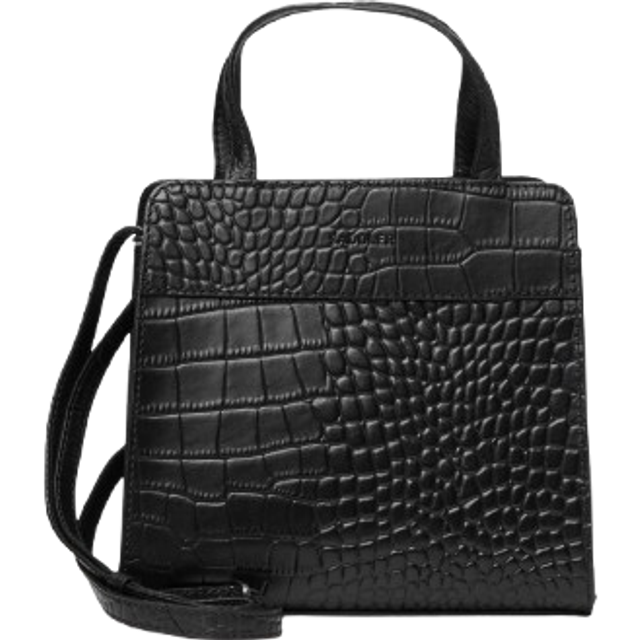 Saddler Mia Shiny Silver Dam Stl. - Axelremsväskor Från Magasin - Black Croco (One Size)