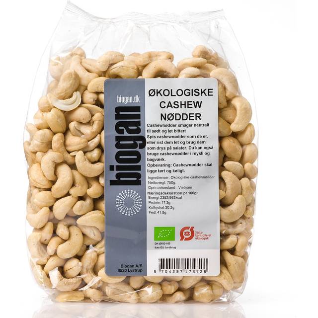 Biogan Cashewnötter Eko - 750 g