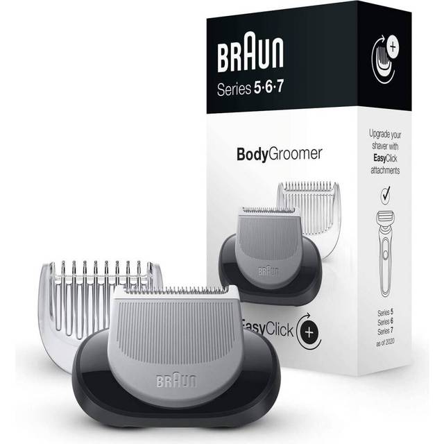 Braun EasyClick Bodygroomer-fäste för rakapparater, kroppsvård och hårborttagning för män, kompatibel med Series 5, 6 och 7 elektriska rakapparater (rakhyvlar modeller från 2020)