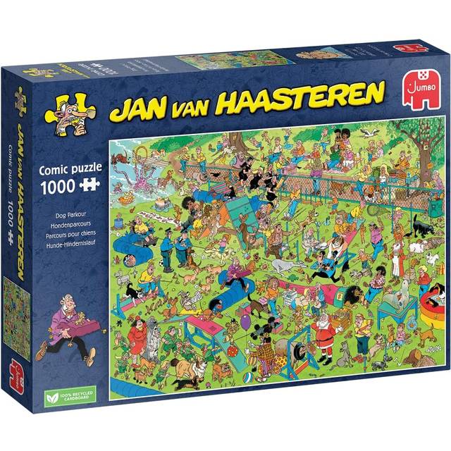 Jan Van Haasteren Dog Parkour Jigsaw Puzzle (1000 Pieces)
