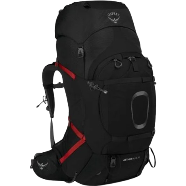 Osprey - Aether Plus 70 - Walking backpack size 70 l - L/XL, black