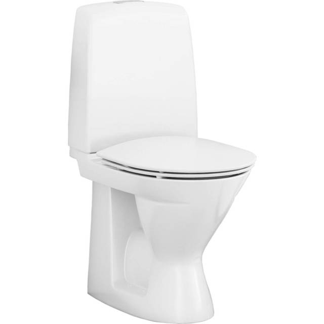 Ifö Spira Rimfree 626009211020 Toalettstol med hårdsits, hål för armstöd