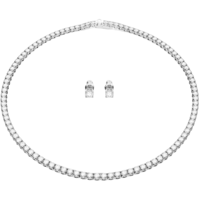 Swarovski Matrix Rhodium Plated White Tennis Set 5647730