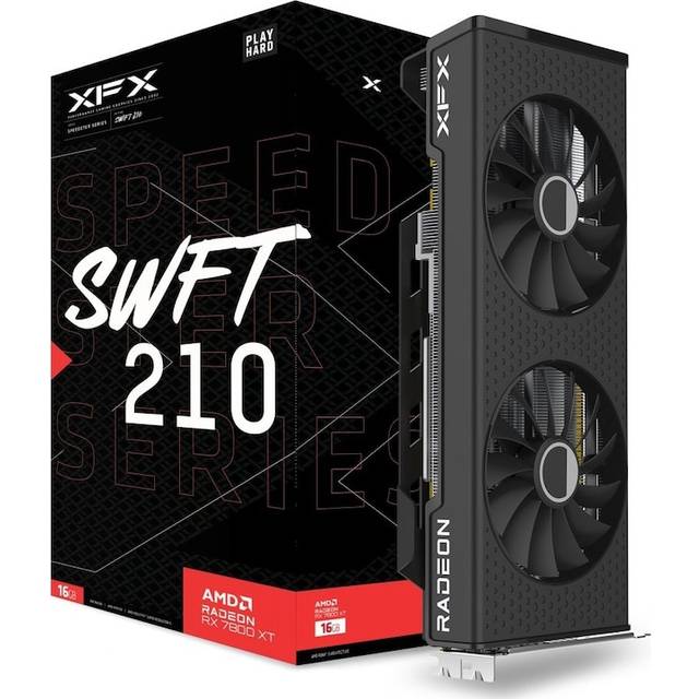 XFX RX-78TSWFTFP, Radeon RX 7800 XT, 16 GB, GDDR6, 256 bit, 3840 x 2160 pixlar, PCI Express 4.0