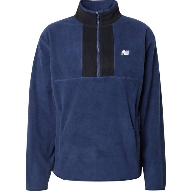 New Balance Men's Polar Fleece 1/2 Zip in Blue Poly Fleece, size X-Large - XL