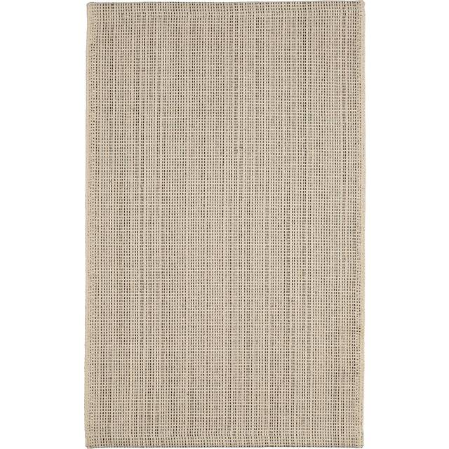 TIPHEDE matta, slätvävd, natur/svart, 50x80 cm