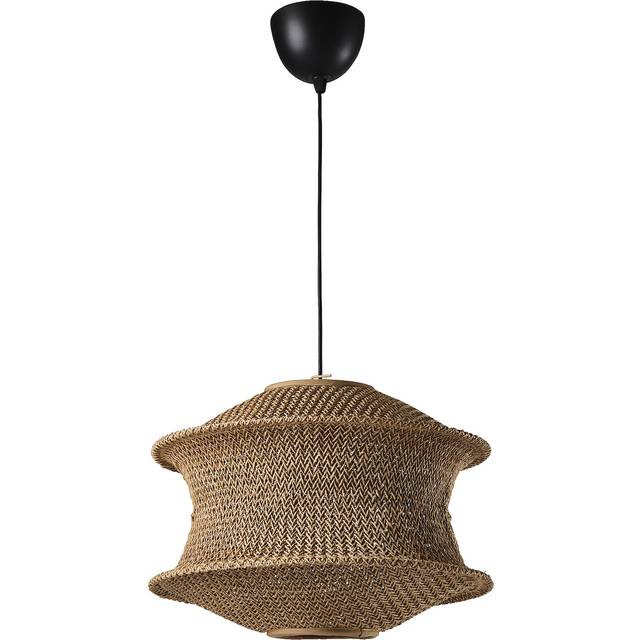 BLÅSTÅNG / HEMMA taklampa, beige/svart, 45 cm