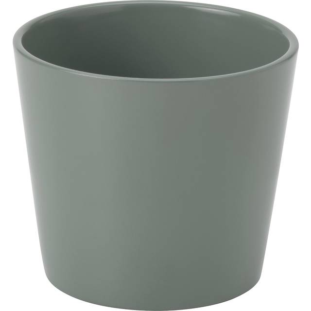 SOJABÖNA kruka, grå/grön, 9 cm