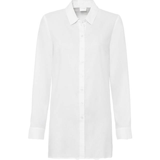 bonprix Longline Button Through Blouse - White