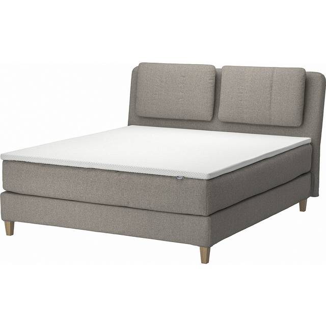 LILLFJÄLLET kontinentalsäng, Vågstranda fast/medium fast/Nordberget Tibbleby beige, 180x200 cm