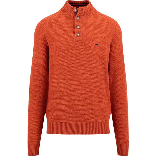 Fynch Hatton Structured Buttoned Troyer - M, Flame