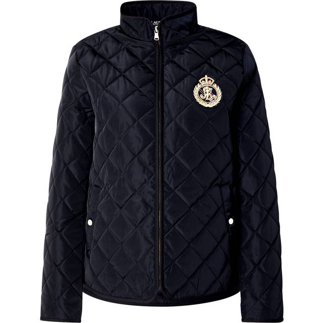 Navy quilted jacket