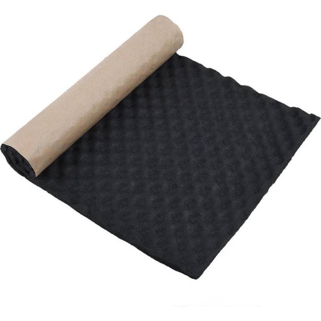 TEMU 200*50*2cm Soundproofing Deadening Self-adhesive High-density Foam Egg Crate Car Hood Soundproof Acoustic Insulation Mat