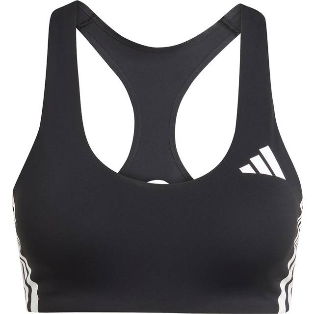 Medium support Sports bra for women adidas Adizero Run - Noir