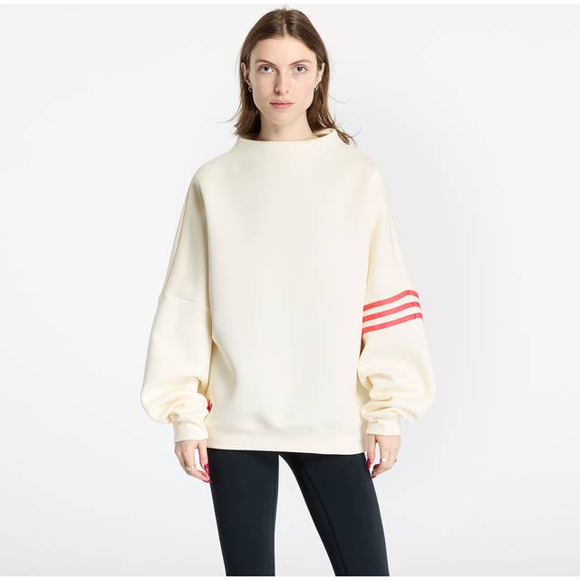 Sweatshirt adidas Neuclassics Oversized Mock Neck Sweatshirt Real Coral/ Cream White M (M)