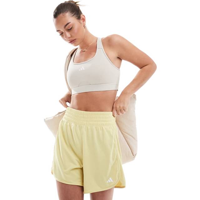 Adidas Pacer Knit High 3in Shorts Damer Gul - M - gul
