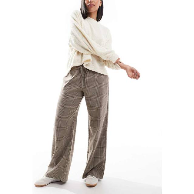Adjustable-Rise Pull-On Wide-Leg Pants