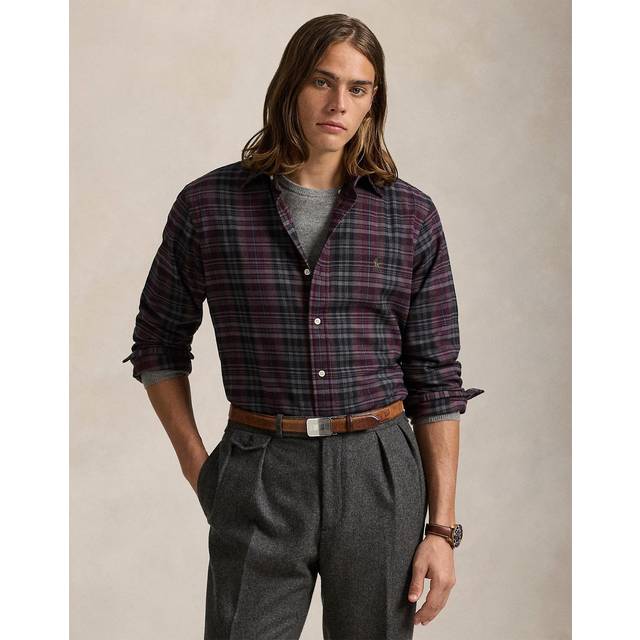 Chemise en coton mélangé - Violet - L