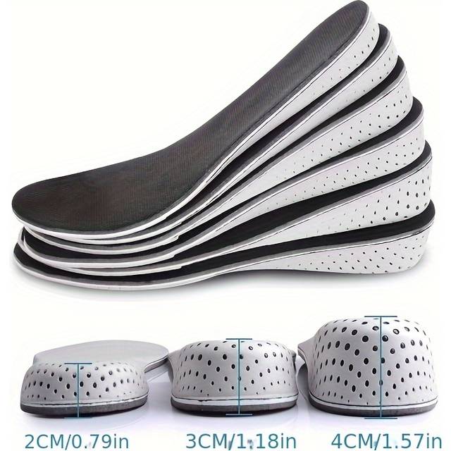 TEMU 1 Pair Boost Insoles For Women - Breathable & Warm Eva, Invisible Height Increase Inserts With Arch Support, Sports Shoes