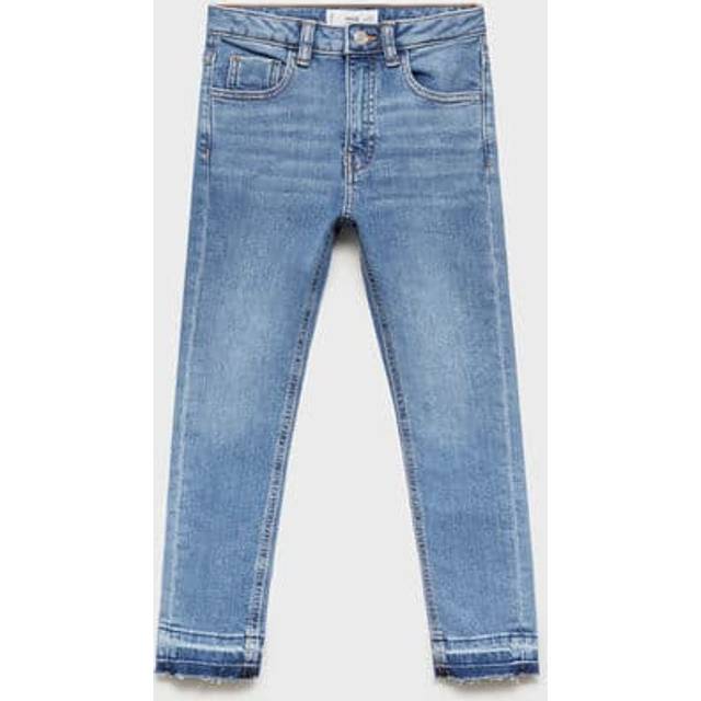 Mango Kids' Skinny Jeans, Medium Blue