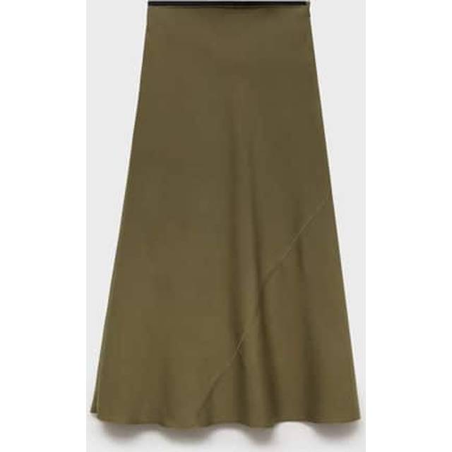 Mango Bos Maxi Skirt, Khaki