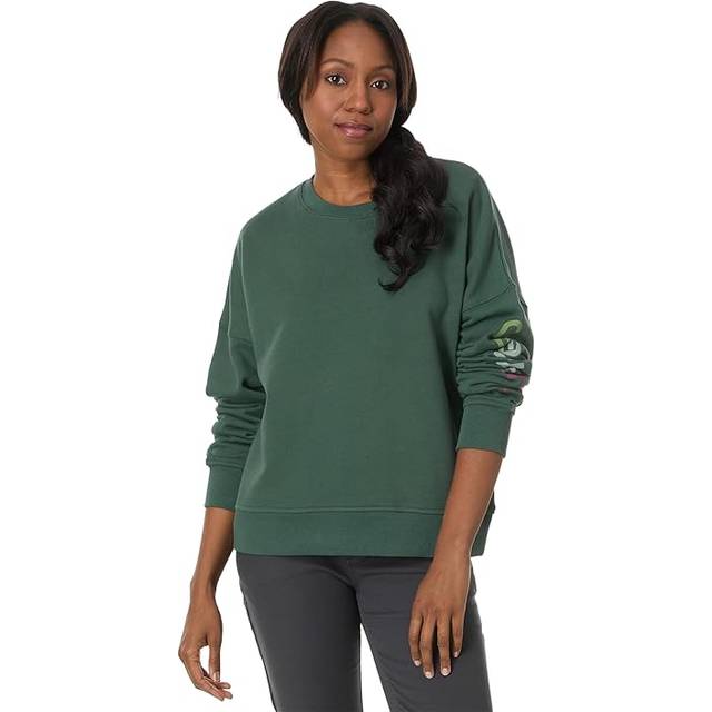 Carhartt Women's Tencel Fiber Series Loose Fit Sleeve Graphic Sweatshirt  Frosted Balsam  X-Small