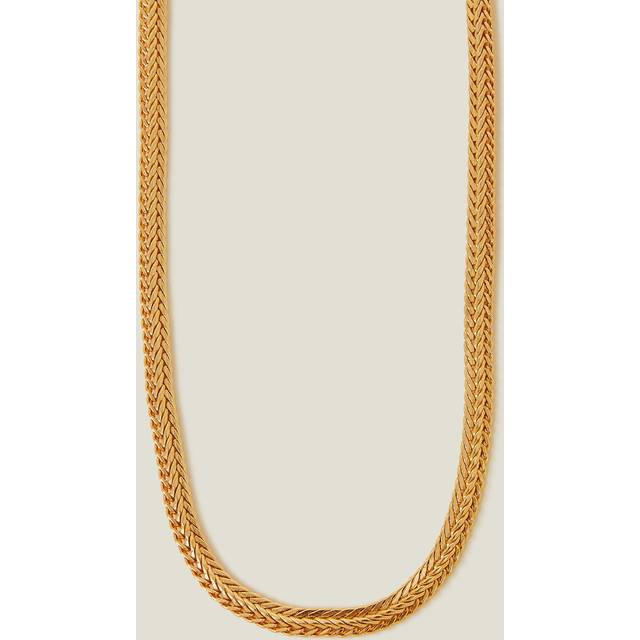 14ct Gold-plated Chunky Weave Chain Necklace - Accessorize - One Size