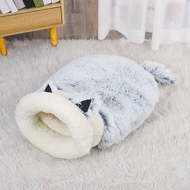 TEMU A New Plush Pocket-style Winter Sleeping Bag For Cats, Providing And For Your Feline Friend.