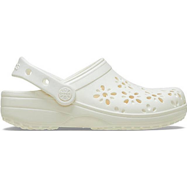 Crocs Womens Classic Floral Cut Out Clogs UK Size 8 (EU 42-43)