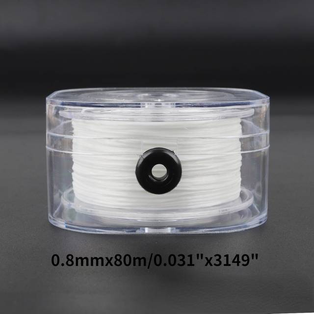 TEMU Elastic Polyester Beading Thread Cord Set With Storage Box - Transparent Clear Stretchy String For Diy Jewelry Making, Beading Tools - Includes Sizes 0.2mm/0.6mm/0.8mm/1.0mm