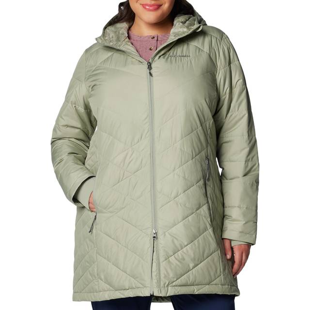 Columbia Women's Heavenly Long Hooded Jacket- - Green (M)