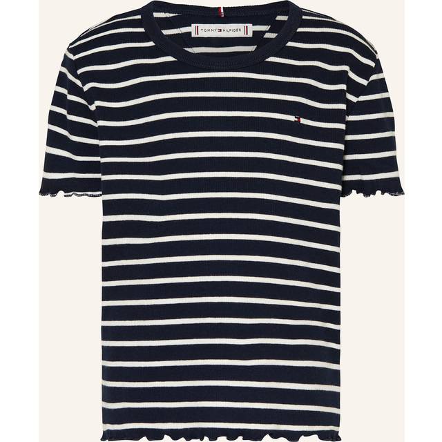 TOMMY HILFIGER Rib Knit Top Ss |Navy |46
