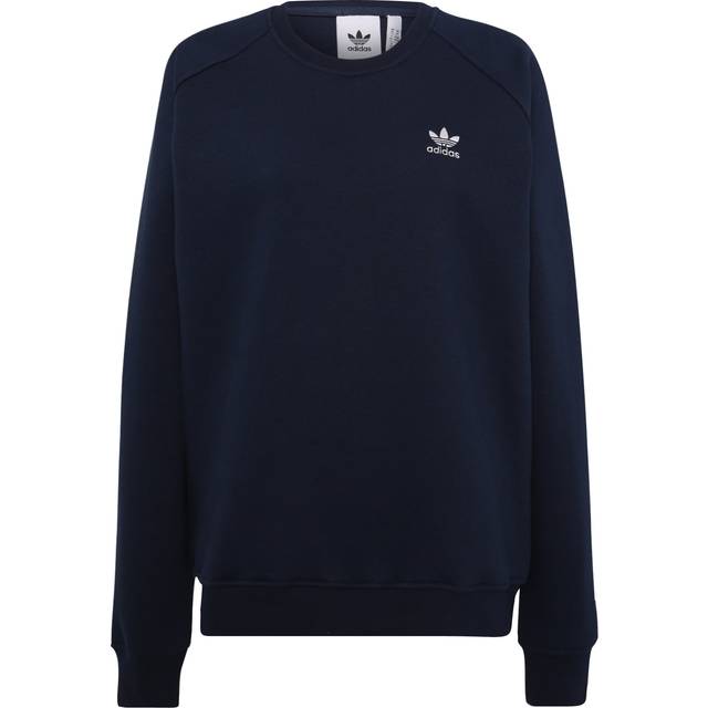 adidas Originals Mens Trefoil Essentials Crew Sweat - Navy - Blue, Night Indigo, Size Xl, Men - XL