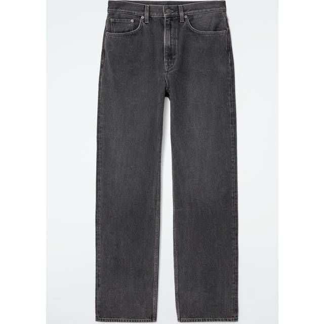 Column Straight-Leg Jeans - Faded Black - 27