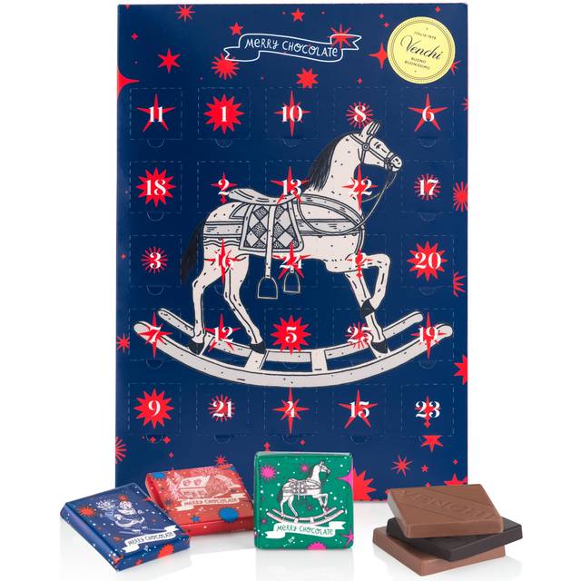 Adventskalender Classic med lyxiga chokladminibitar 24 luckor Venchi