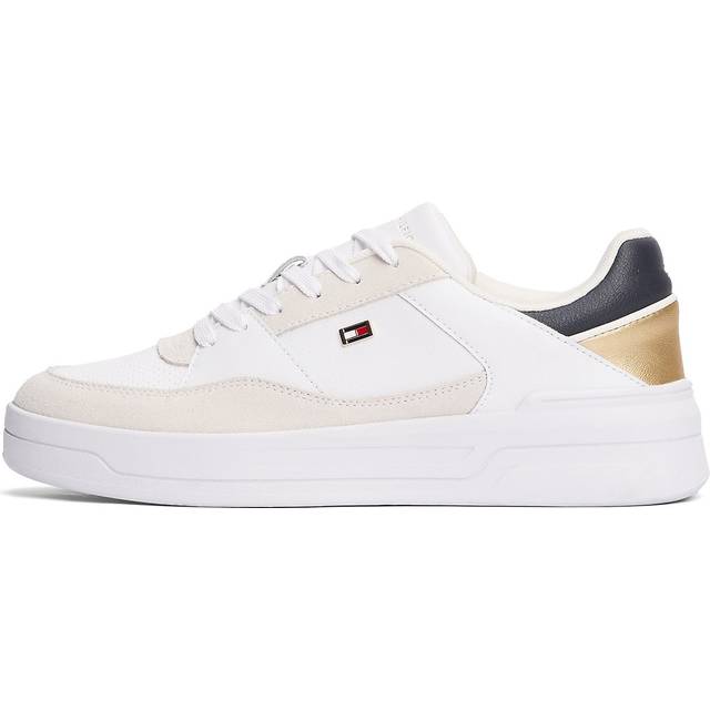 TOMMY HILFIGER Essent Basket Sneaker Metallic |Vit |38