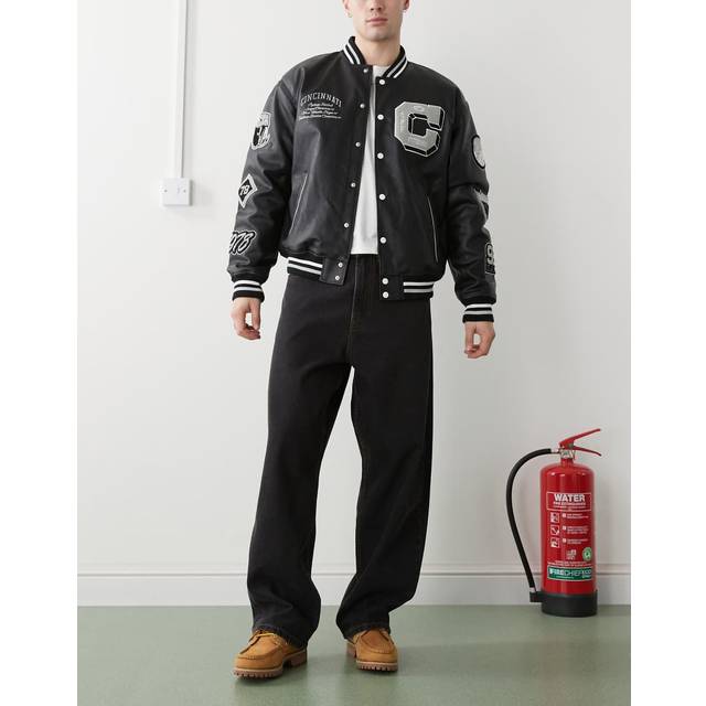 Dr Denim – Kobe – Svarta, tvättade och baggy jeans-Svart/a