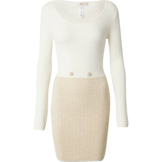 Women's long sleeve sweatshirt dress Guess Gabriella - Blanc - XL
