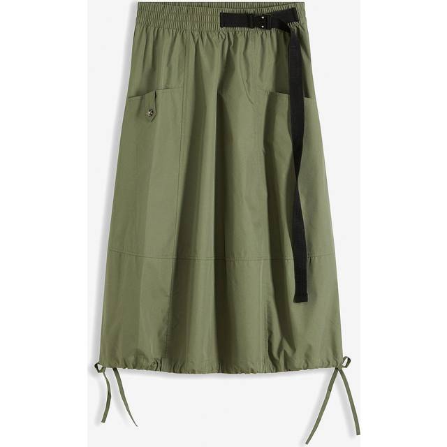 bonprix Belt Detail Cargo Skirt - Olive