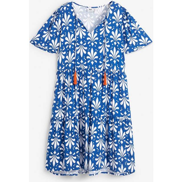 bonprix Crepe Tunic Dress - Denim