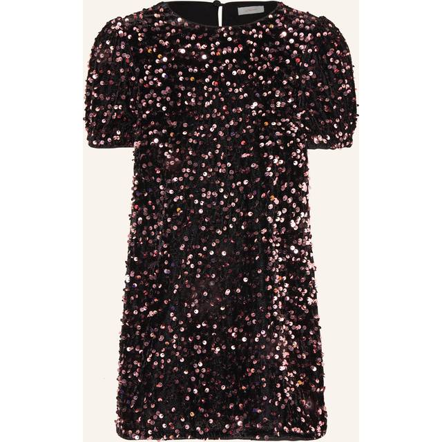 Ausgestelltes Samtkleid mit Pailletten