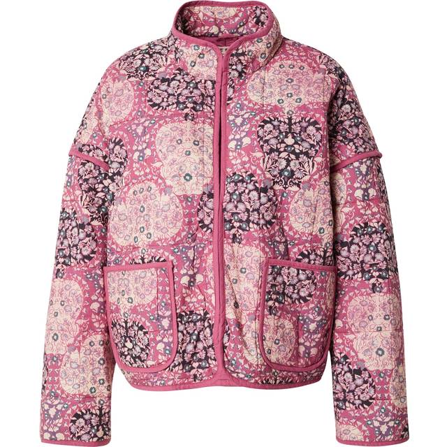 FREE PEOPLE Chloe Quilted Jacket - Pink, Pink, Size Xl, Women - XL