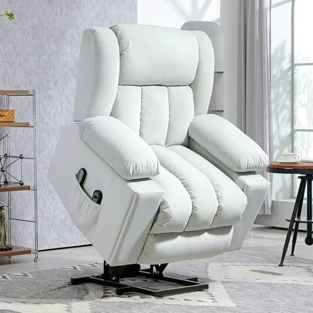 Aroara 101cm Wide Reclining Recliner with Massager - Brown (104cm H X 101cm W X 93cm D)