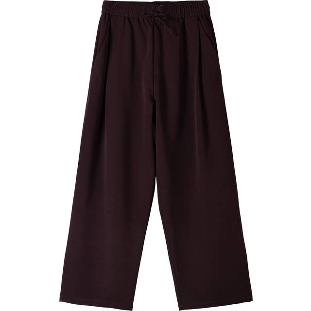 Bershka – Premium – Vinröda finbyxor, del av set