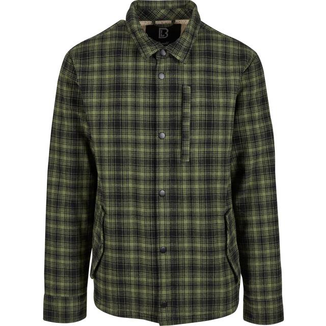 Brandit Classic Sherpa Jacket Olive/Black Checkered