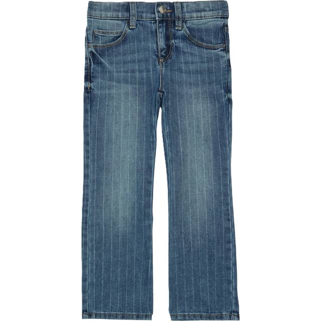 Jeans Betsy / Regular Fit / Mid Rise / Flared Leg / Glitzer-Nadelstreifen