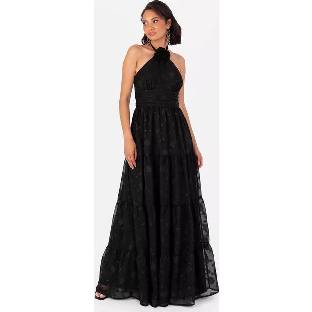 Maya Deluxe Halterneck Corsage Maxi Dress