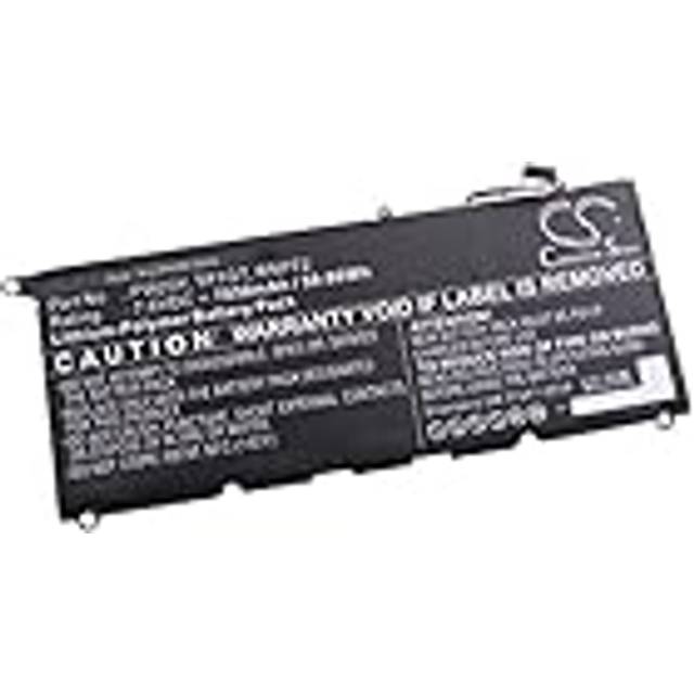 vhbw batteri kompatibelt med Dell XPS 13-9360-D3605TS, 13-9360-D3609G, 13-9360-D3609S Notebook (7850 mAh, 7,6 V, Li-Polymer)