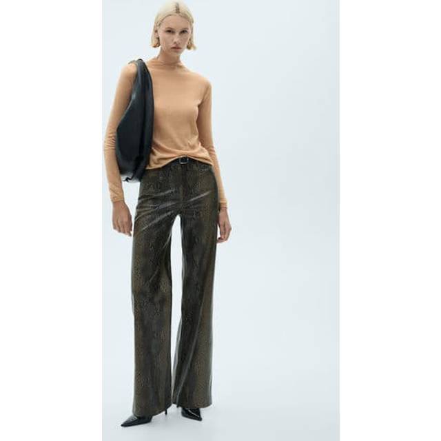 Mango Bulma Funnel Neck Jumper, Camel