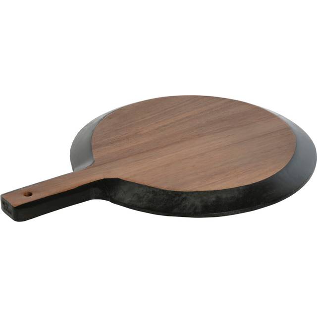 Skärbräda Home ESPRIT Svart Naturell Skiffer 38 x 28 x 1,8 cm